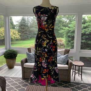 Oscar de la Renta Mermaid Asymmetric Midi Dress